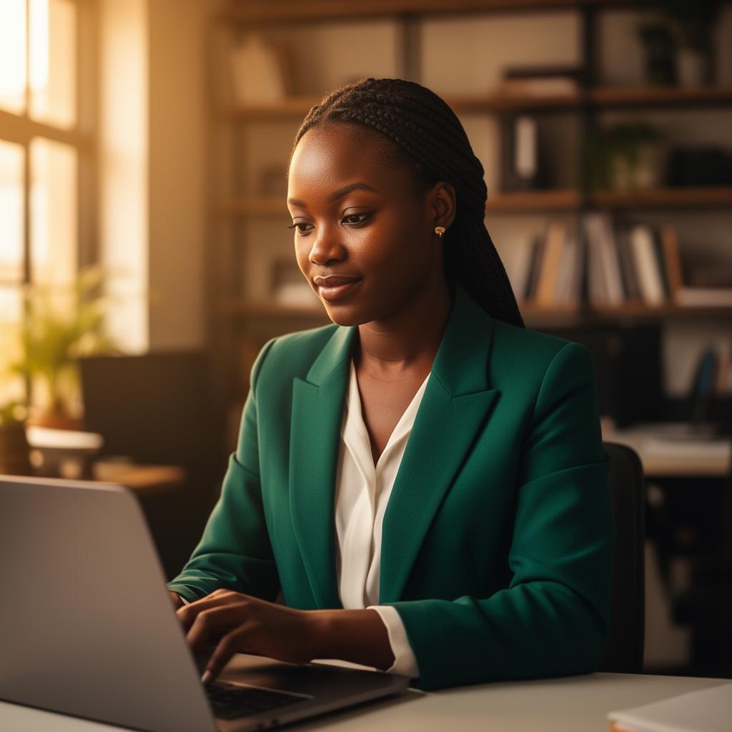 African entrepreneur reviewing contracts on ALECS Africa